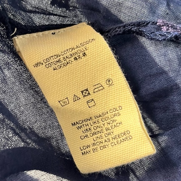 FREE PEOPLE Navy Blue Eternal Love Embroidered Tassel Tank Size Medium NEW! - Picture 12 of 12